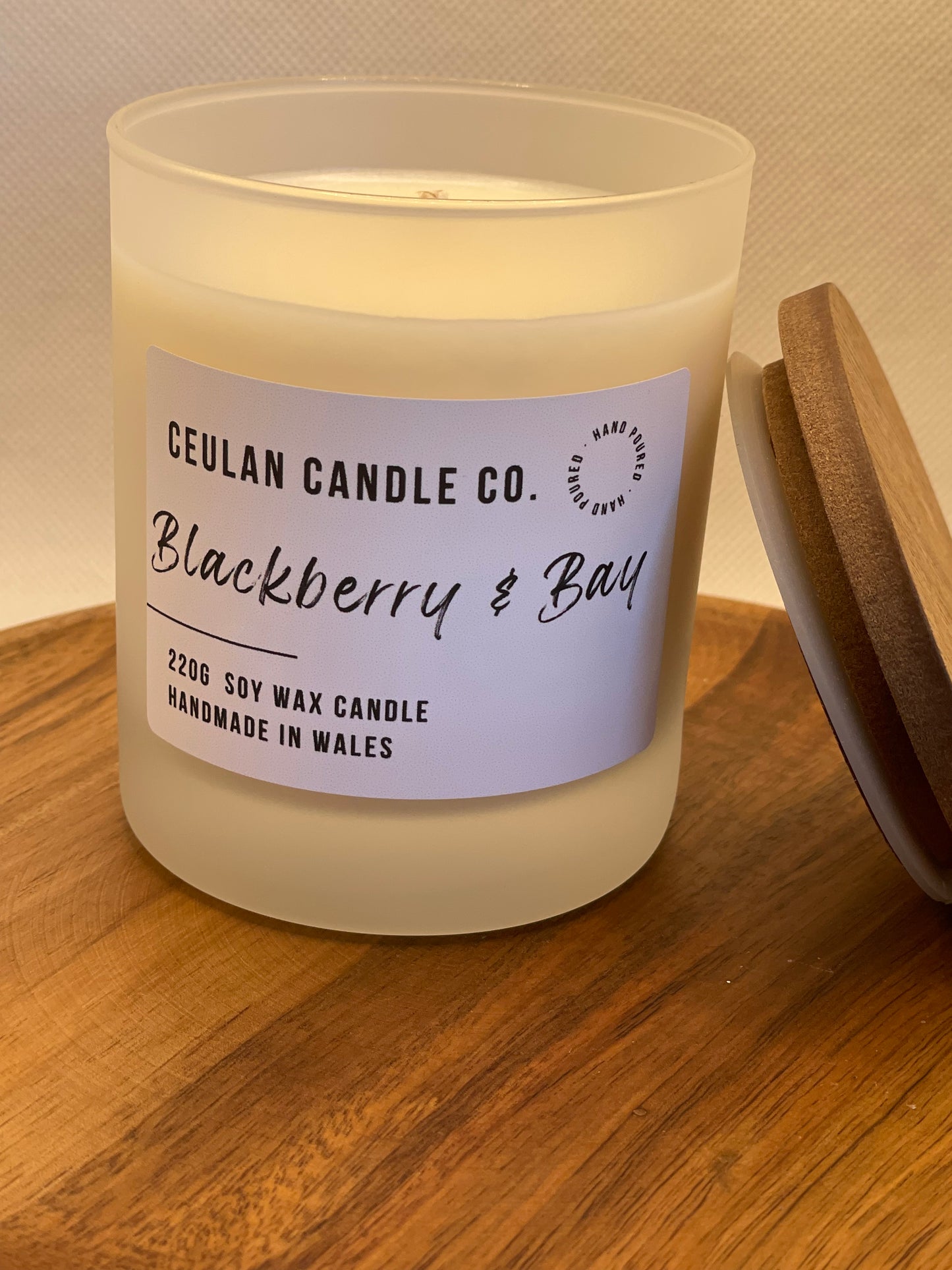 Blackberry & Bay soy wax candle